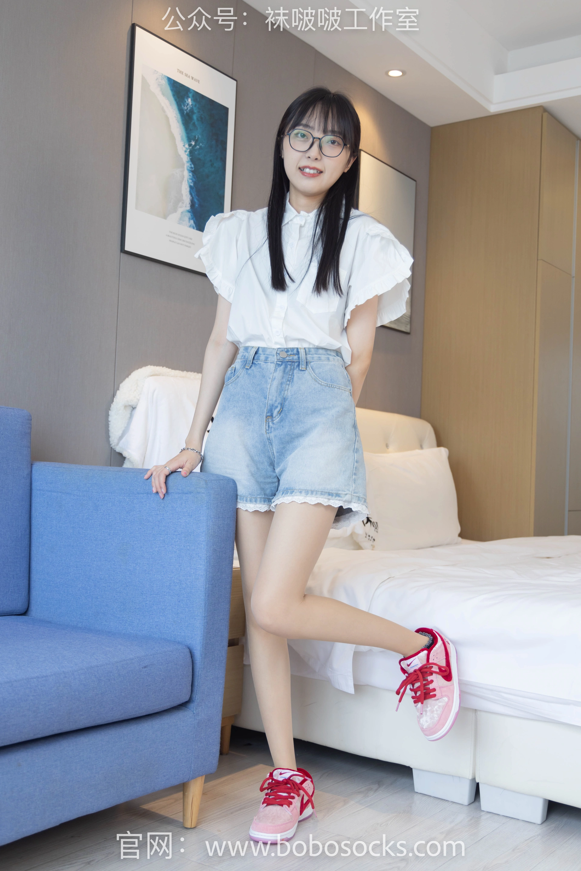[BoBoSocks袜啵啵]NO.097 稚予-板鞋、玻璃丝短袜、肉丝 2